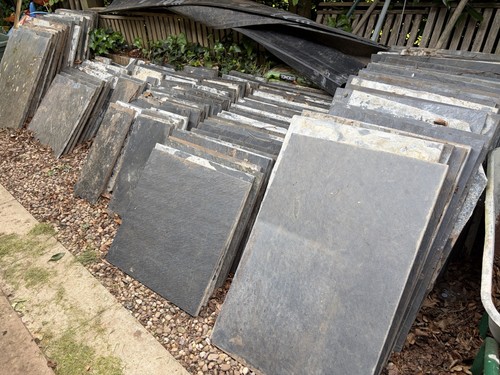 Slate paving slabs 47m 500 - slate, 47m²