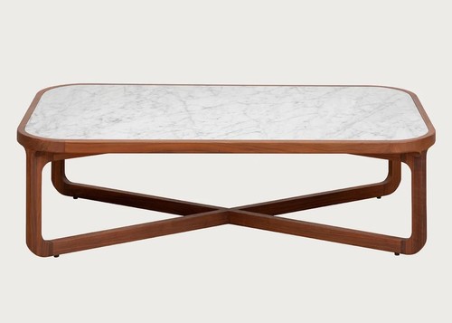 Coffee table crafted from - a, table,