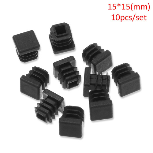 10pcs square plastic - 10pcs, black