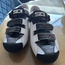Sidi Road Shoes Men Size 45 Binero Mega Carbon White Black Red Bianco Rossi