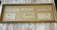 Queen Victoria Son Daughter Grandaughter signed Autographs framed and Glazed