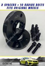 Black Wheel Spacers 12mm Fit
