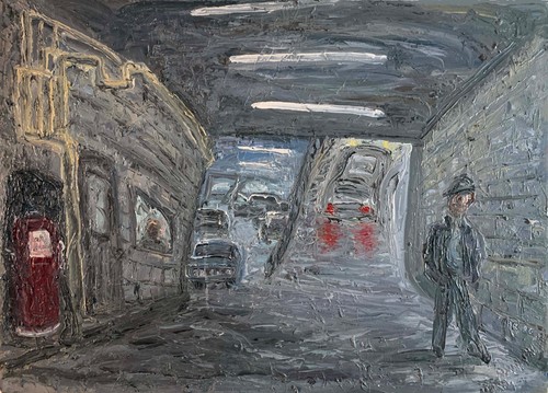 Garage with fumes - with, original