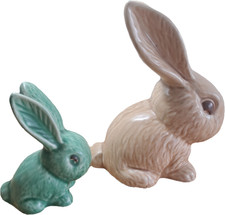 Sylvac Snub Nose Rabbits Beige