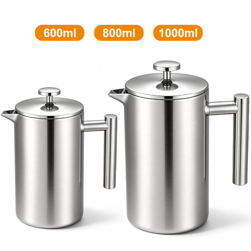 French press stainless - french,