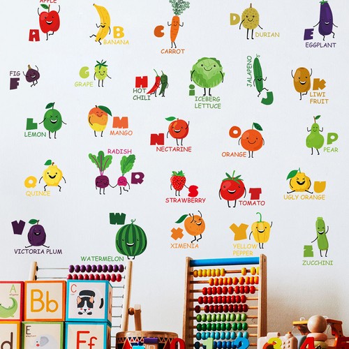 Colorful alphabet wall sticker - alphabet,