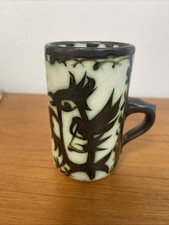 Celtic Pottery Newlyn Cornwall Phoenix Design Tall Coffee Cup / Mug (5)