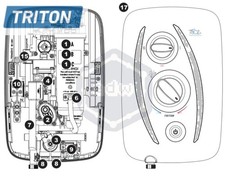 Triton T80Z Thermostatic shower parts and accessories