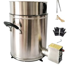 Round Wood stove Stainless Steel, Camping Stove, Multifunctional Tent Stove #O10