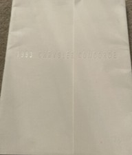 The Chrysler Concorde Car Sales Brochure Collectable USA 1993