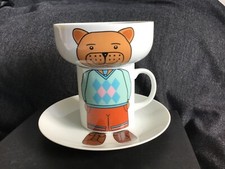 Habitat Three Bears 3 Piece Porcelain Breakfast Set Cup/Plate/Bowl.