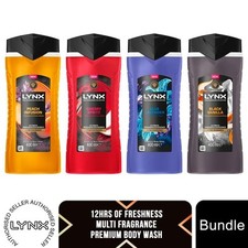 Lynx Shower Gel 4pk Bundle of