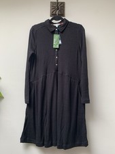 White Stuff  Everly Sparkle Jersey Dress Size UK 16 Black Silver NEW RRP £65