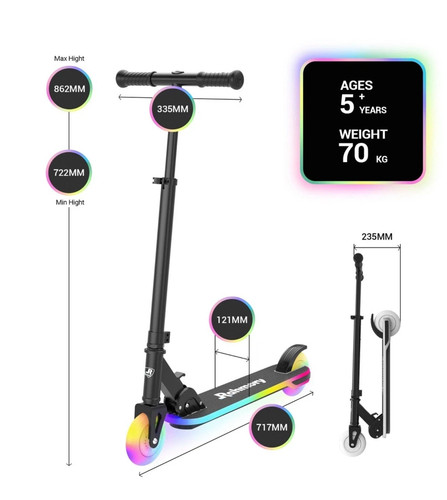 Moonlight folding kick scooter - moonlight,