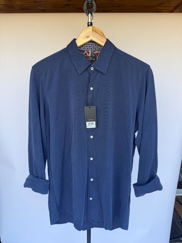 Next plain navy shirt - plain, shirt,