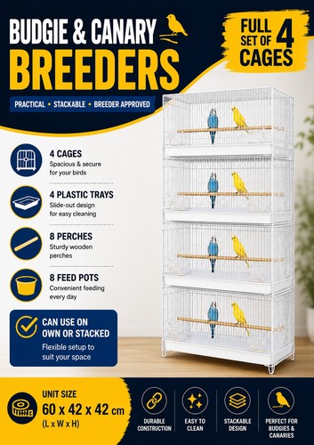 Stack bird breeding - stack, cages