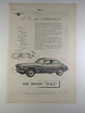 Jensen 541 Motor Car 1955 Original Paper Magazine Advert