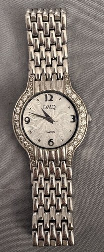 Diamonique silver ladies watch - silver,