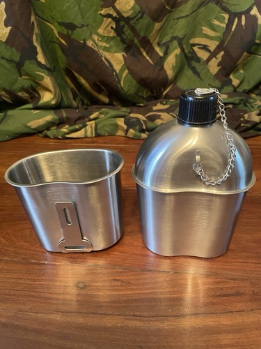 Stainless steel canteen - stainless,