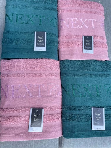 Next 4pc bath sheet set - next, x