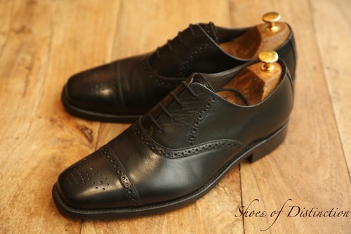 Barker black leather oxford - barker,