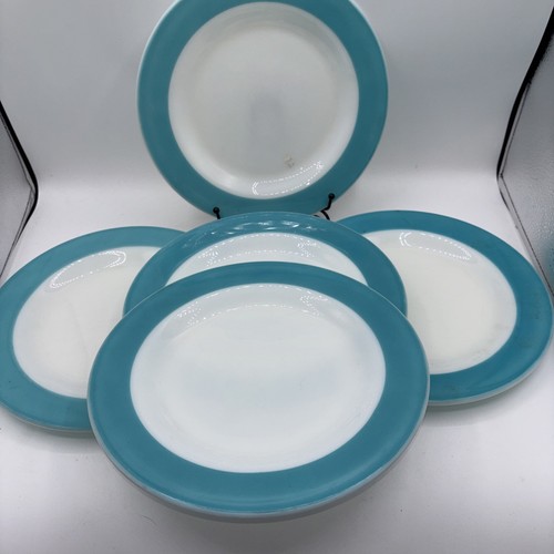 Vtg pyrex milk - vtg, turquoise
