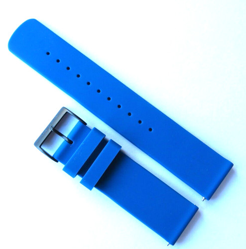 Watch strap silicone blue - strap,