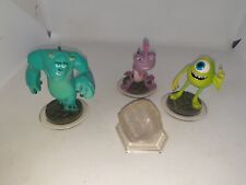 Disney Infinity Monsters Inc 1.0  full play set 3 figures + Crystal Preowned VGC