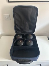 Almark Sterling Slim Line Bowls Size 3HM Bowns with Welkin Bag - RARE