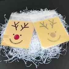 100 Christmas Cellophane Treat Bags Sweet Biscuit Cookie Cello Party Favour Gift