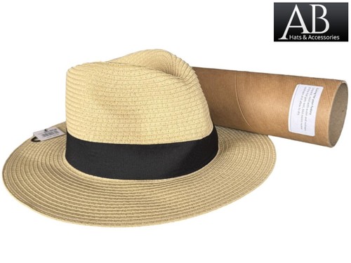 Mens straw fedora - fedora, hat