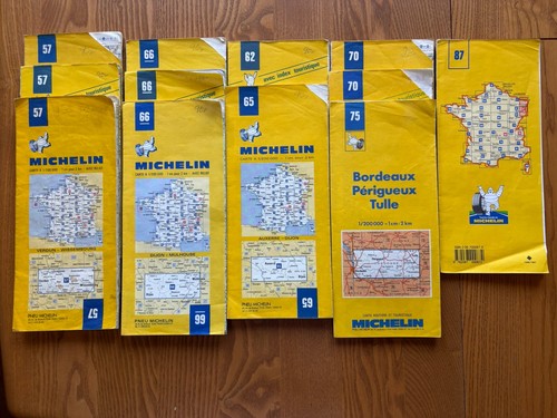 Michelin assorted road maps - michelin,