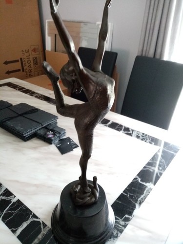 Large dance bronze lady - large,