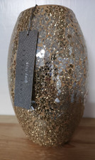 Jane Packer Crackle Glass Vase Grey Rose From Debenhams Height 22.5cms