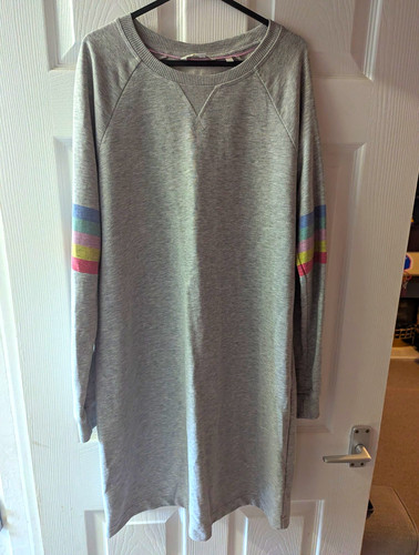 Boden grey jumper dress 14 - grey,