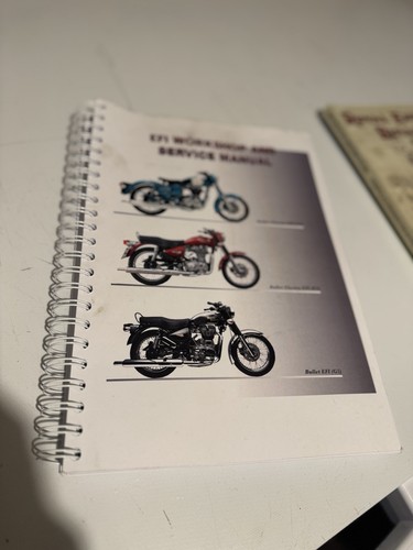 Royal enfield service book and - book,