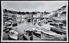 Postcard - Mevagissey - The Inner Harbour - Cornwall Real Photo