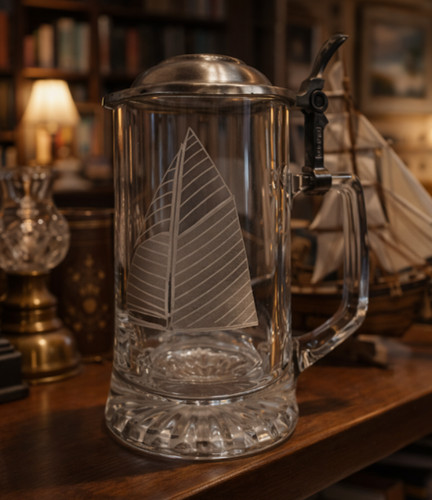 Vintage old spice glass beer - vintage,