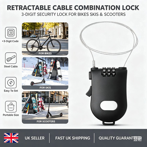 Bike ski snowboard lock - ski,