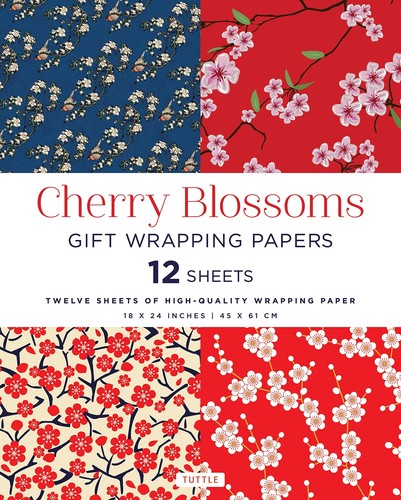 Cherry blossoms gift wrapping - blossoms,