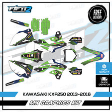 Mid Range Kawasaki KXf 250 2013 2014 2015 2016 Motocross Graphics Kit Decals