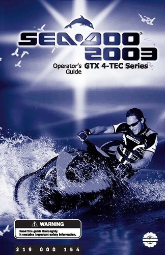 Sea doo owners - manual, book