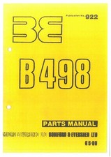 Bomford Hedgetrimmer B498 Parts Manual - B 498