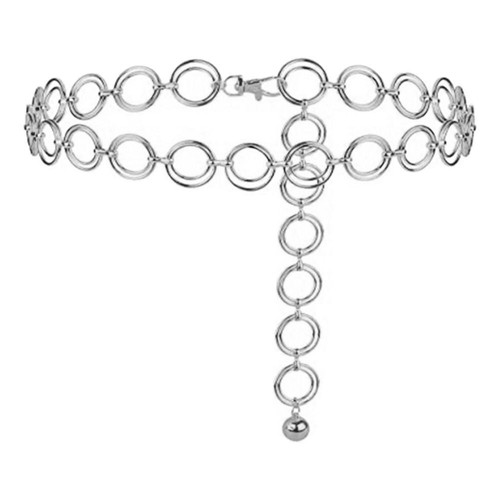 Fashion metal chain belt - metal,