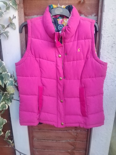 Joules pink padded gilet - pink,