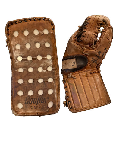 Vintage cooper goalie glove - goalie,