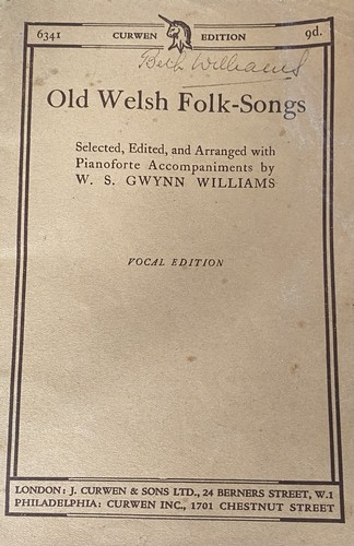 Old welsh folk songs - welsh,