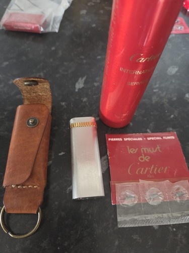 Vintage cartier lighter with - vintage,