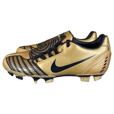 Nike Total 90 Shoot II FG 2008 Gold Black Football Boots Men's UK 6 EU 39 NEW
