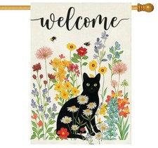 Spring Summer Black Cat House